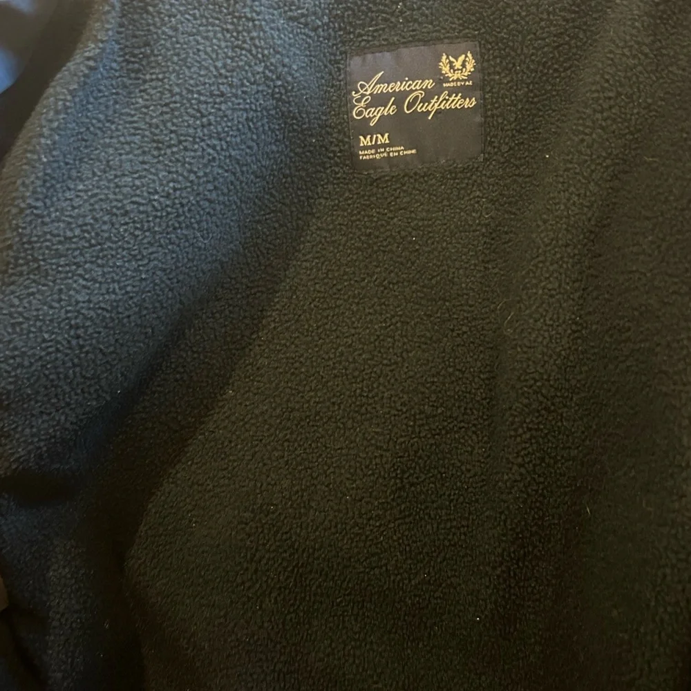 American Eagle Outfitters Navy Blue Puffer Women’s  Winter Vest Size Medium Snap